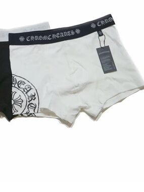 Chrome Hearts White Boxer Briefs with Black Branded Waistband brand new in box